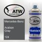 Preview: Mercedes-Benz, Arabian Gray, 124: 400ml Sprühdose, von ATW Autoteile West.